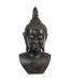 Statue Bouddha Tête Souriante 113cm Noir-1