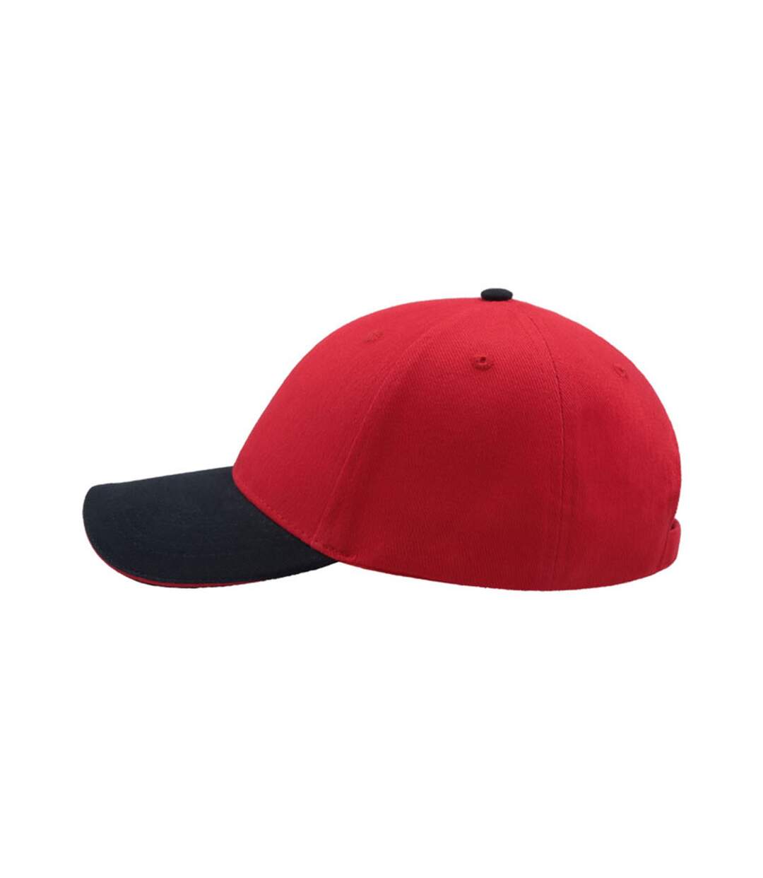 Lot de 2  casquettes en coton épais adulte rouge / bleu marine Atlantis-4