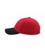 Lot de 2  casquettes en coton épais adulte rouge / bleu marine Atlantis