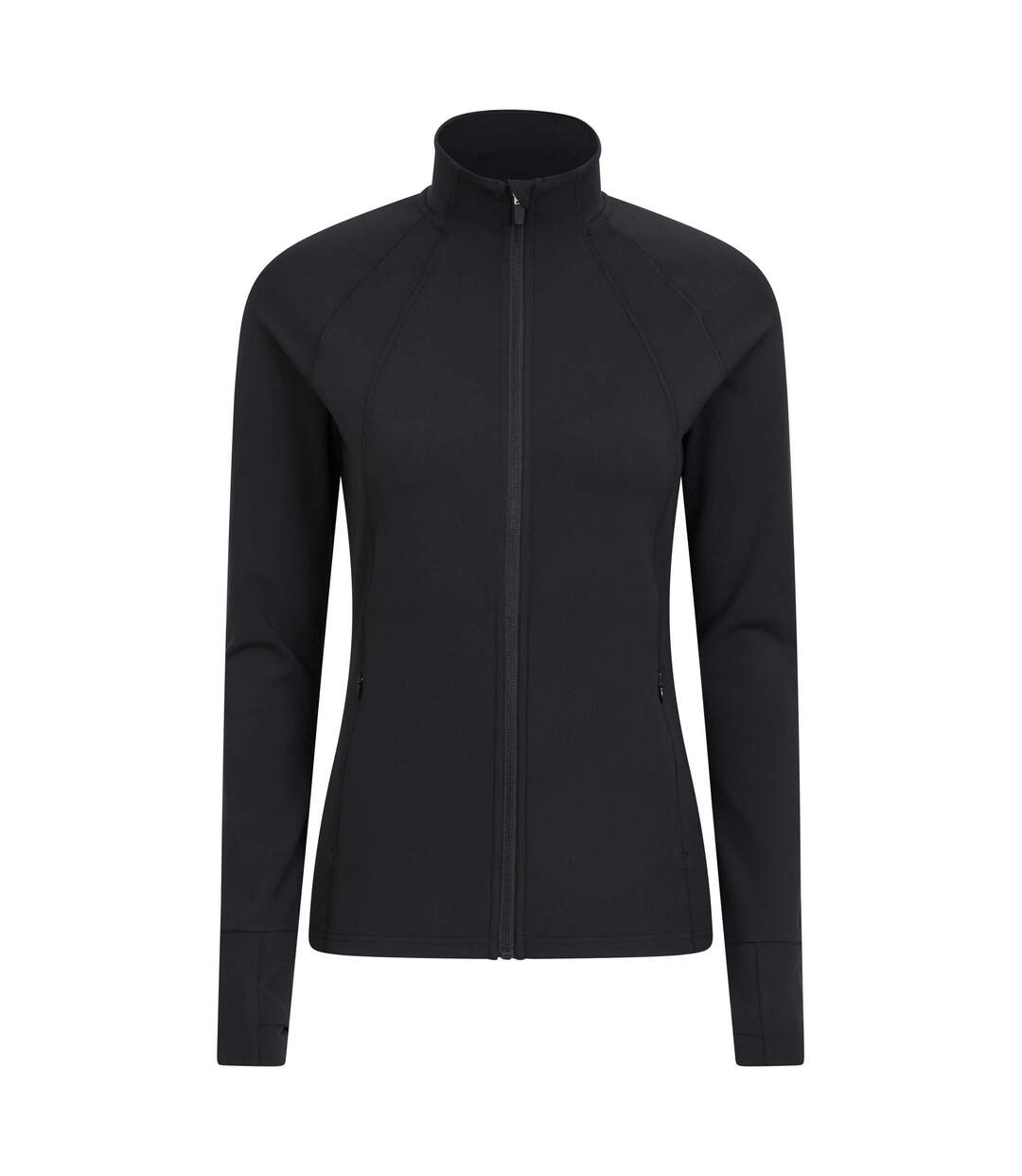 Womens/ladies Blackout Active Midlayer Black Mountain Warehouse-1