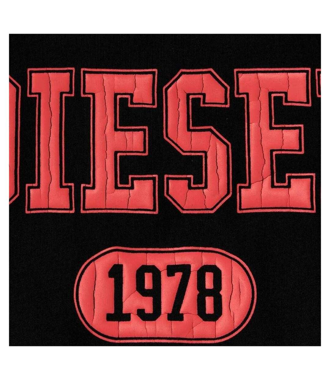 T-shirt Motif/style Universitaire Adulte Noir Diesel-3