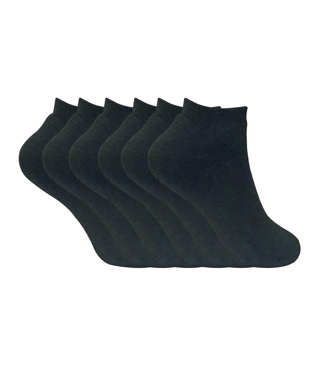 6 Pairs Ladies Cushioned Thermal Trainer Socks-1