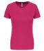 T-shirt sport - Running - Femme - PA439 - rose fuchsia