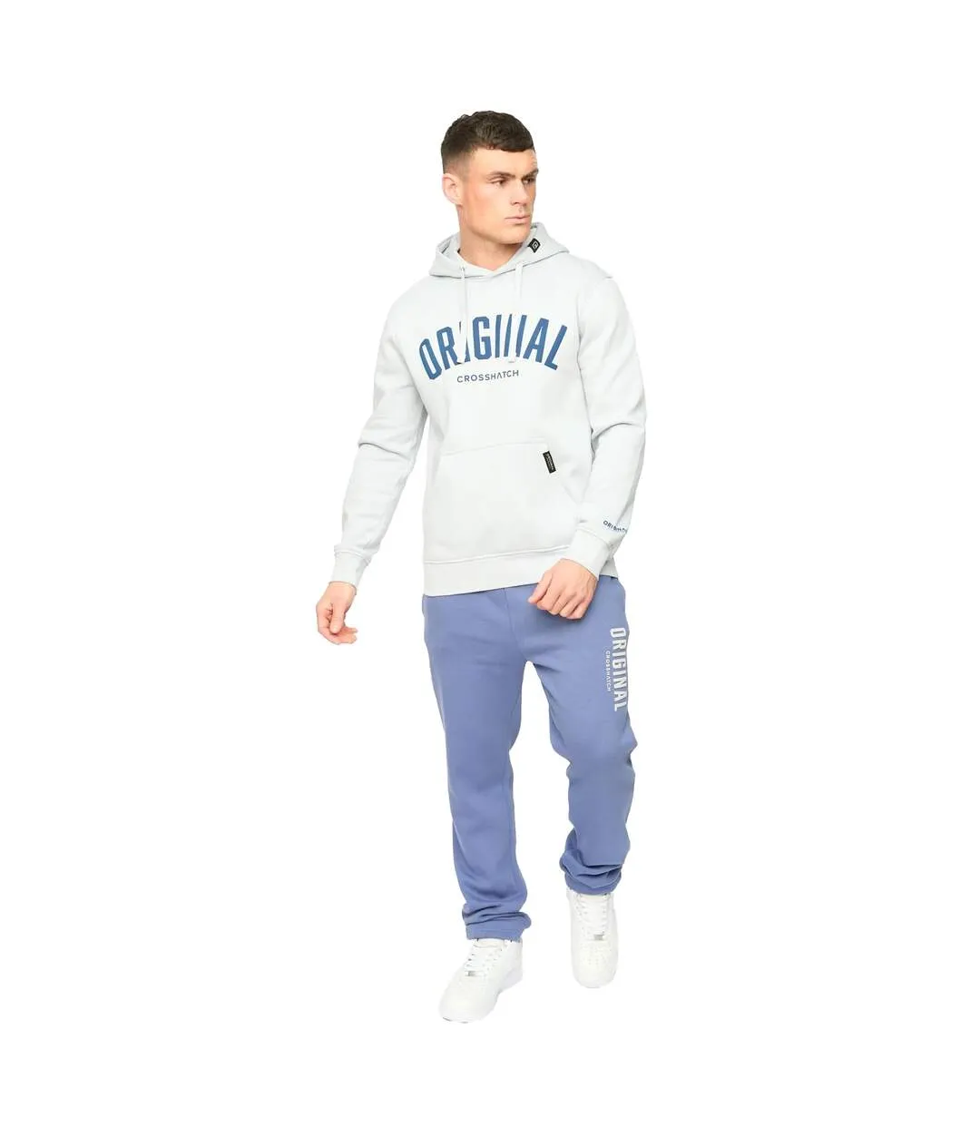 Pantalon De Jogging Kensby Homme Bleu Crosshatch-4