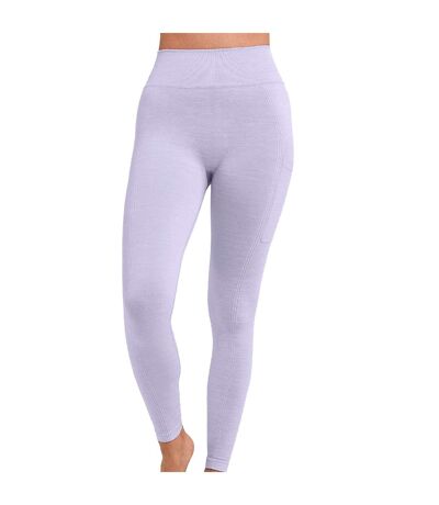 Womens/ladies Melange Sculpted Seamless 3d Leggings Lilac TriDri