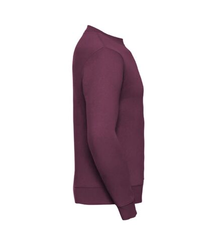 Russell Mens Authentic Sweatshirt (Slimmer Cut) (Burgundy)