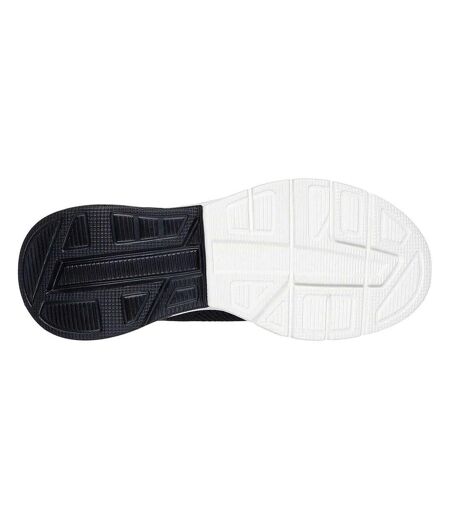 Womens/ladies Glide-step Trainers Black White Skechers