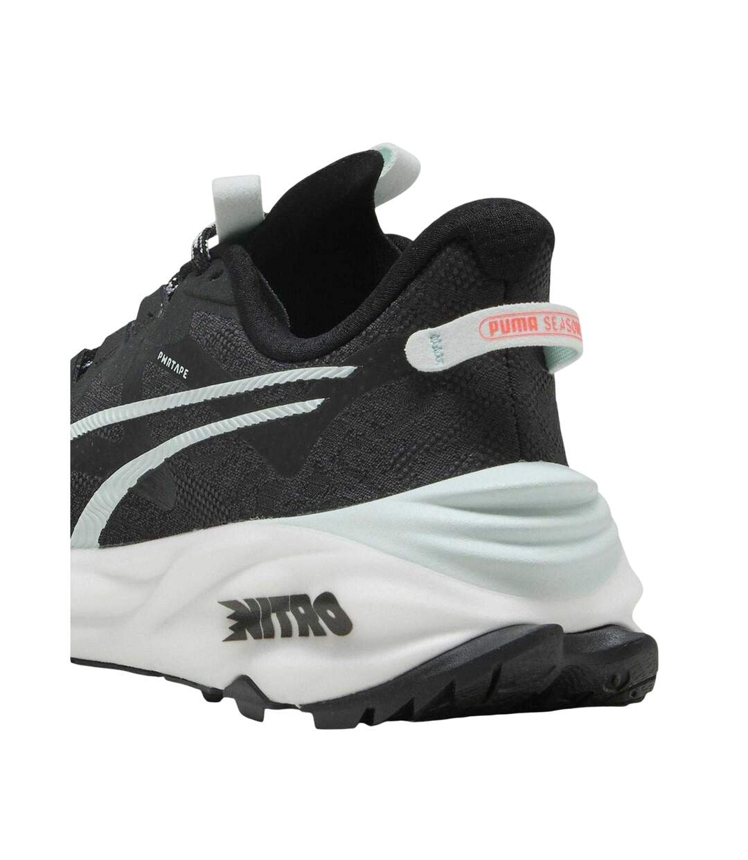 Womens/ladies Fast Trac Nitro 3 Shoes Black Red Puma-2