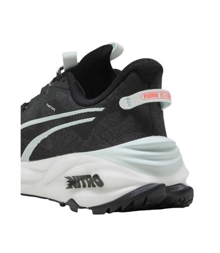 Womens/ladies Fast Trac Nitro 3 Shoes Black Red Puma