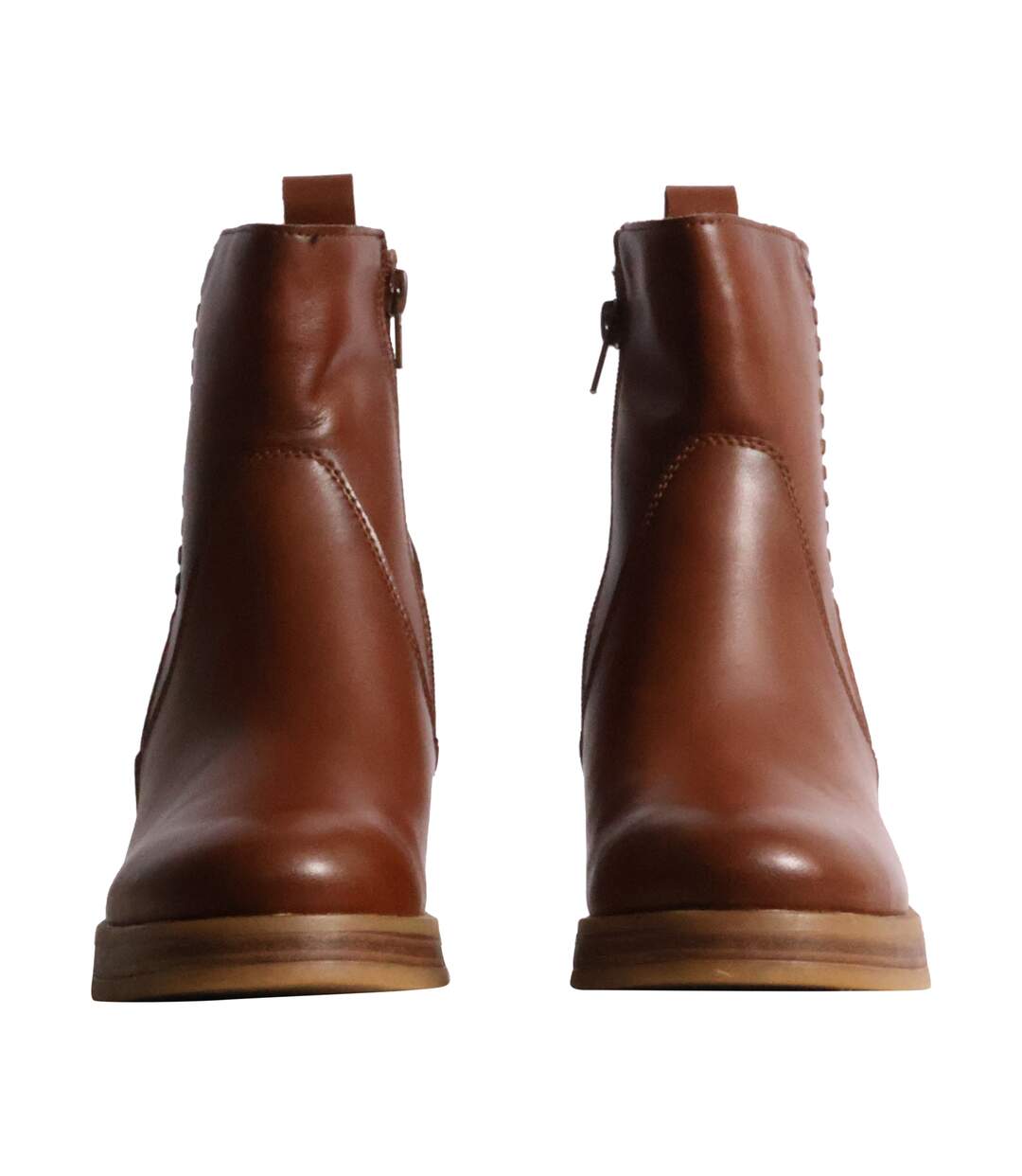 Bottines à Talon Cuir The Divine Factory Alénoa-5