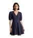 Robe Courte Manches Bouffantes Femme Bleu Marine Ted Baker-4