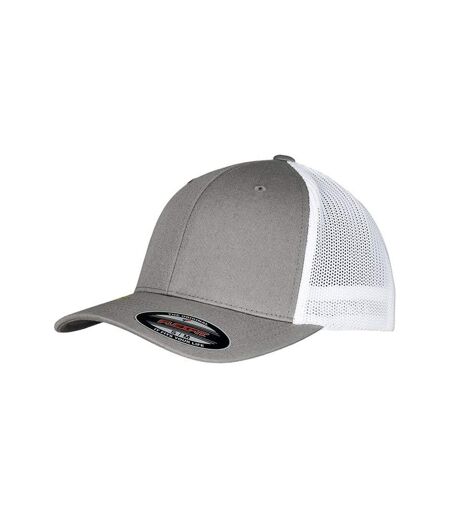 Casquette trucker adulte gris / blanc Flexfit