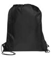 Bullet Adventure Recycled Insulated Drawstring Bag (Solid Black) (One Size)