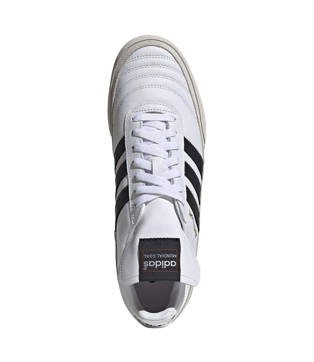 Baskets Mundial Goal In Homme Blanc Nuage Noir Jaune Or Adidas-3