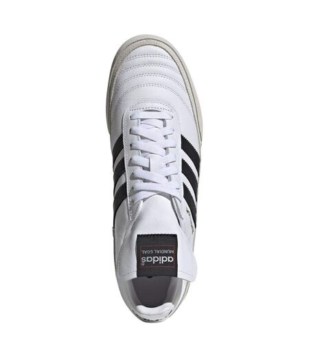 Baskets Mundial Goal In Homme Blanc Nuage Noir Jaune Or Adidas