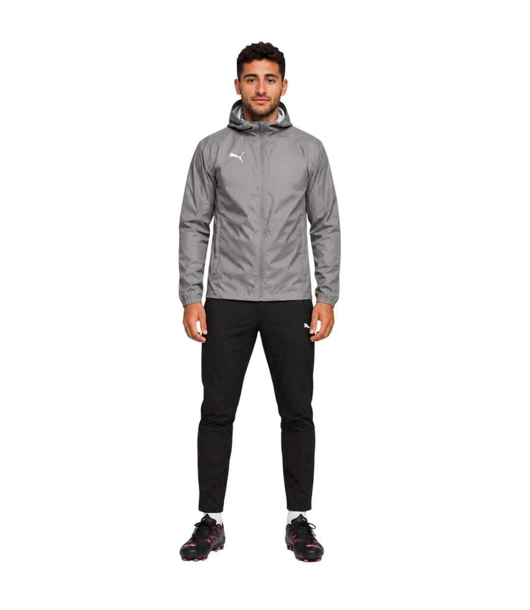 Mens All Weather Regular Jacket Grey Puma-1
