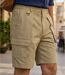 Short homme MAYFLOWER 710099U001 camel marron : la solidité du polycoton pour un look aventurier-1