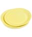 Lot de 20 Assiettes en Carton Vitamine 23cm Jaune-1