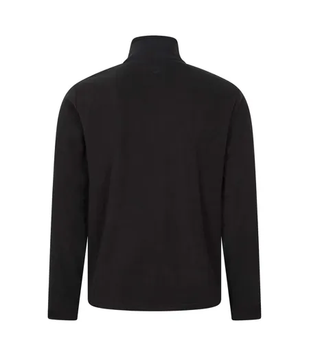 Mens Raso Full Zip Fleece Top Black Mountain Warehouse