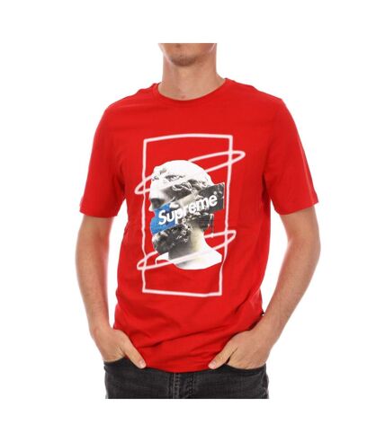 T-shirt Rouge Homme Supreme Grip Greece - M