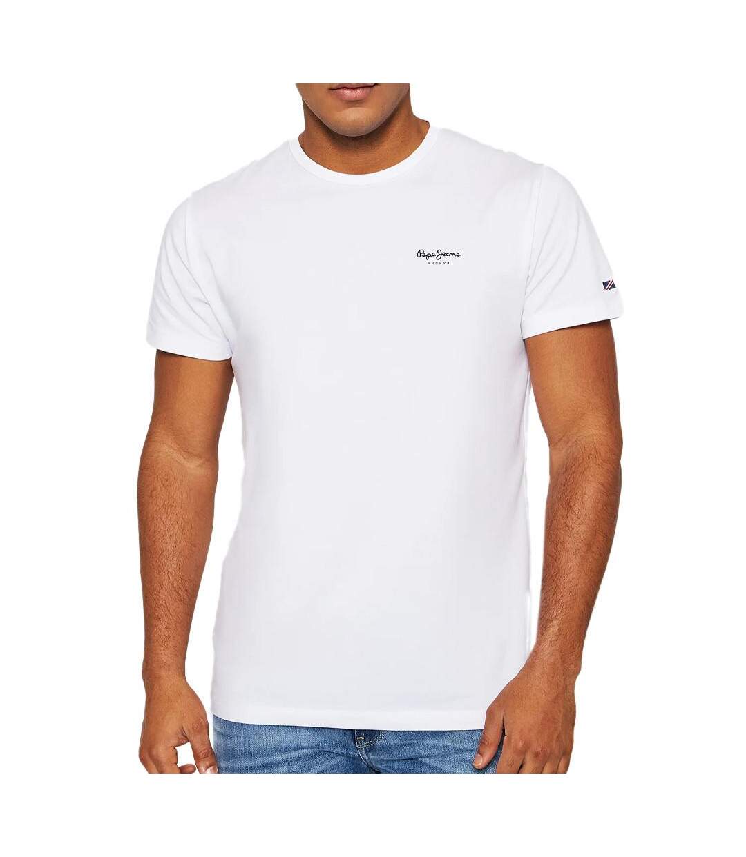 T-shirt Blanc Homme Pepe Jeans Original Basic - L