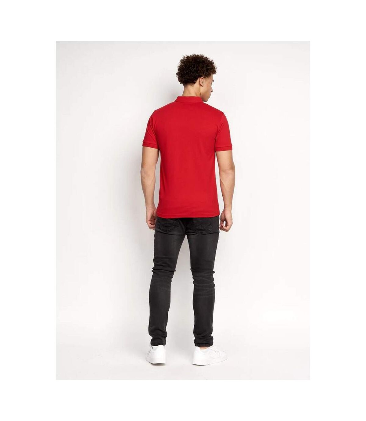 Duck and Cover Mens Bassos Polo Shirt (Red)