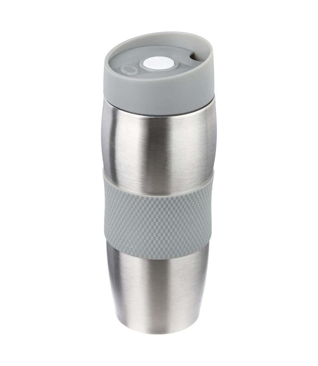 Mug Isolant Inox & Silicone 0,35L Gris-1