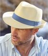 Trilby Hat - Beige Atlas For Men