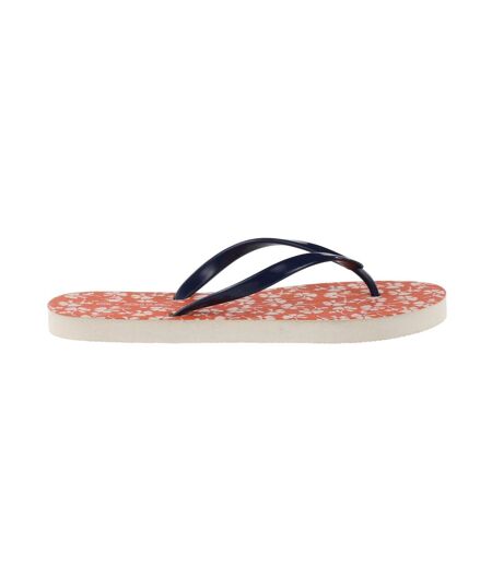 Womens/ladies Orla Kiely Parsley Flip Flops Satsuma White Regatta