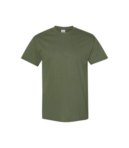 Mens Heavy Cotton T-shirt Military Green Gildan