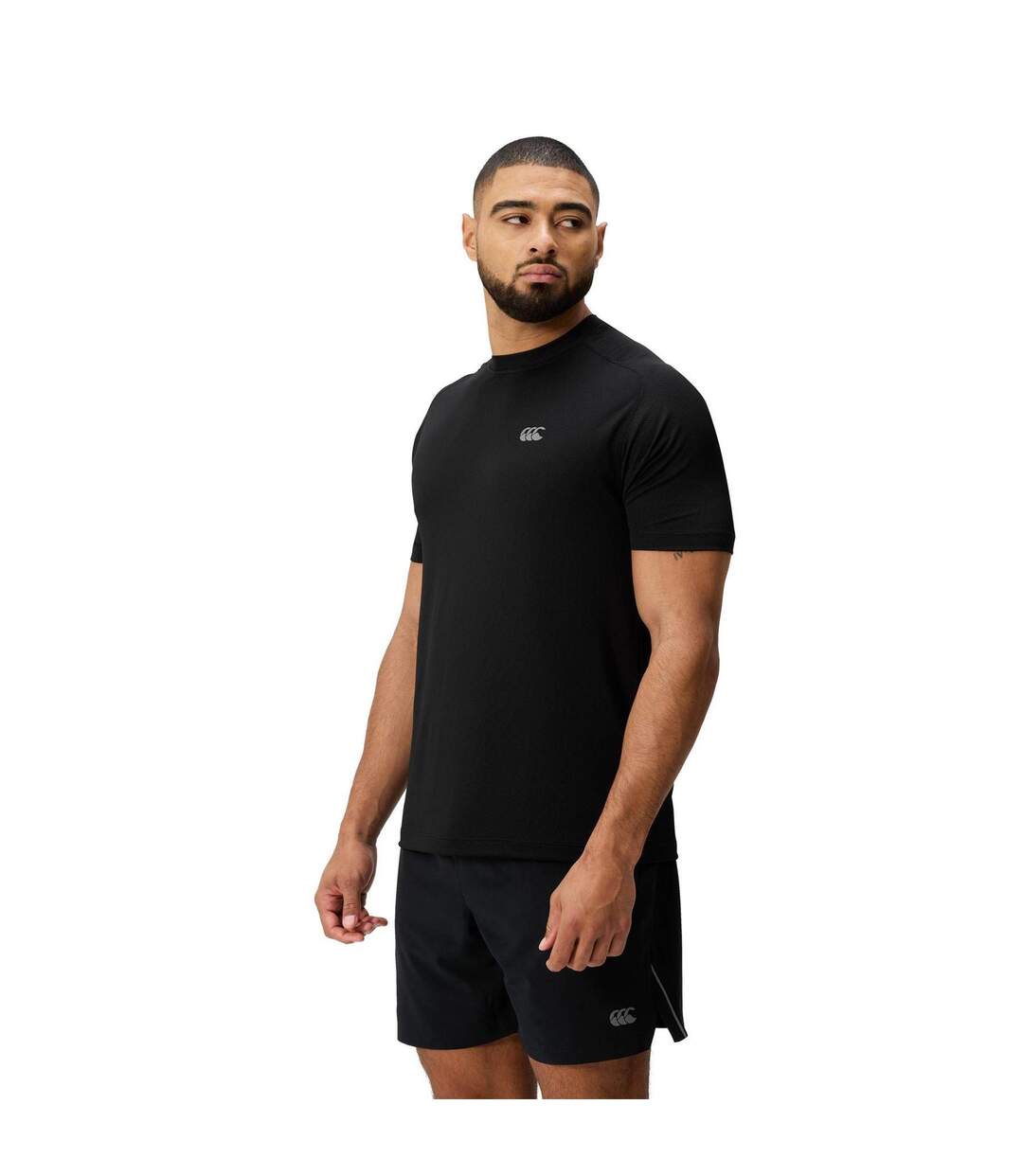 Mens Tempo Short-sleeved T-shirt Black Canterbury-4