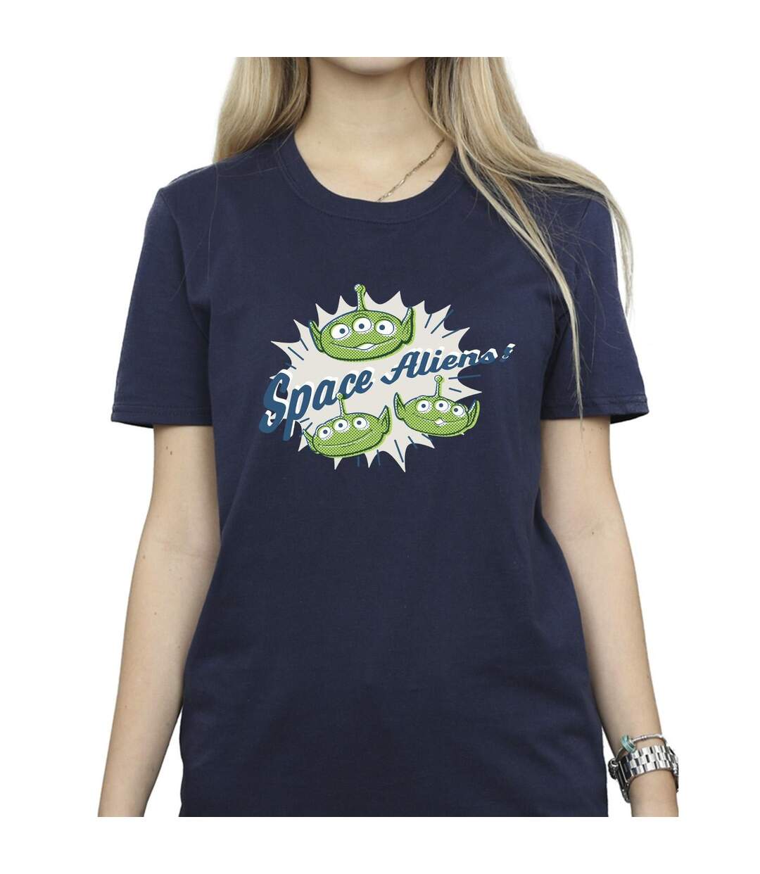 Disney Womens/Ladies Toy Story Aliens Cotton Boyfriend T-Shirt (Bleu marine) - UTBI46926-3