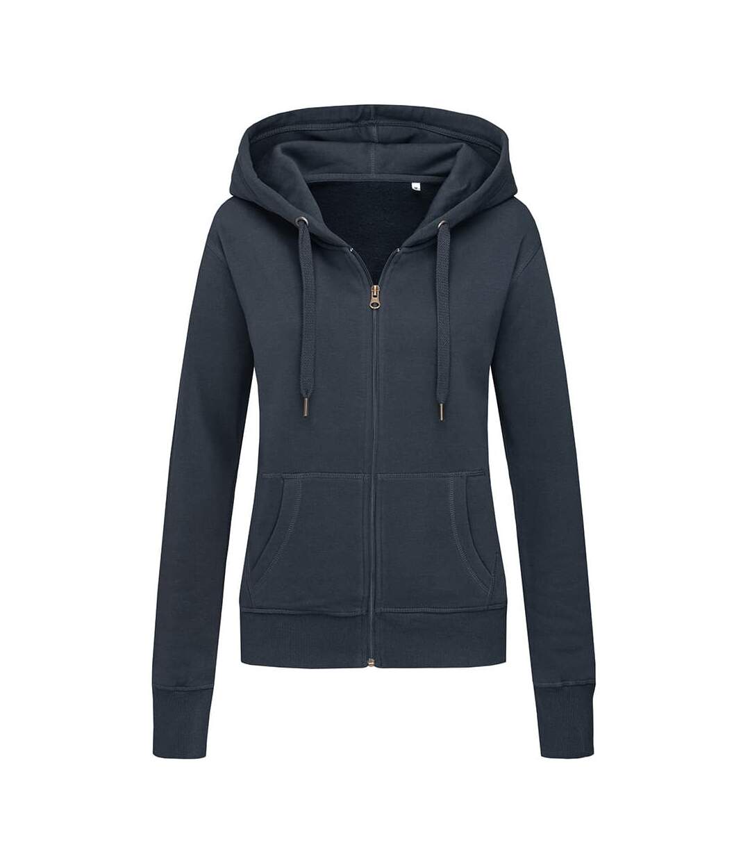 Sweatshirt femme active zippé bleu nuit Stedman-1