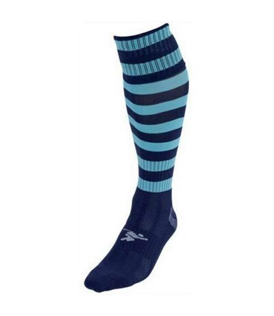 Unisex adult pro hooped football socks navy/sky blue Precision