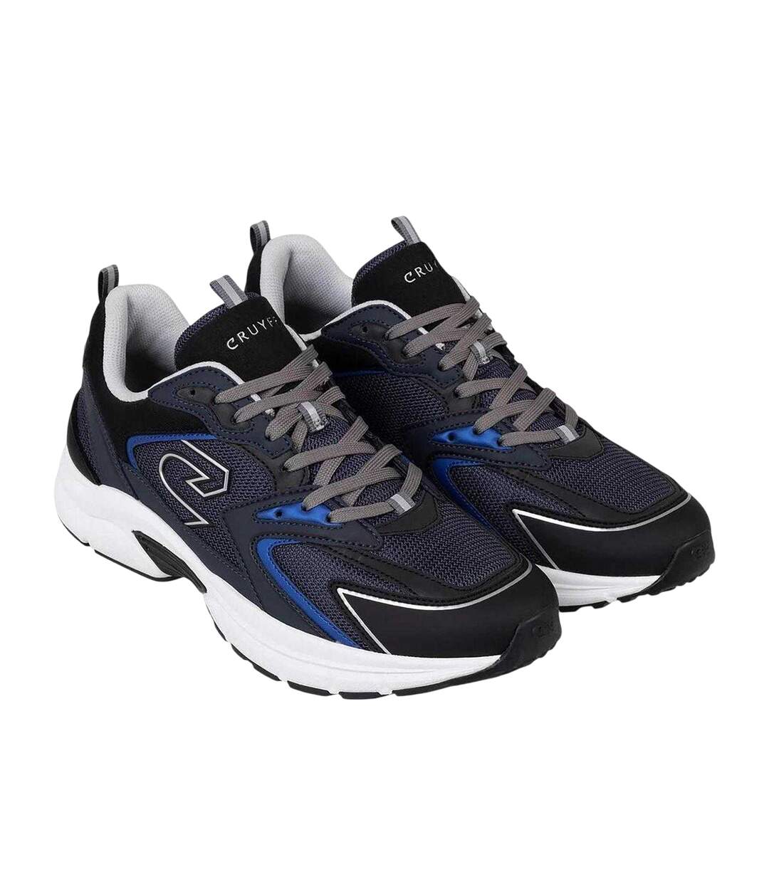 Mens Scorpius Leather Athletic Trainers Navy Cruyff-2