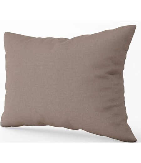 Taie d'oreiller en satin de coton - REF T1-PC - marron taupe