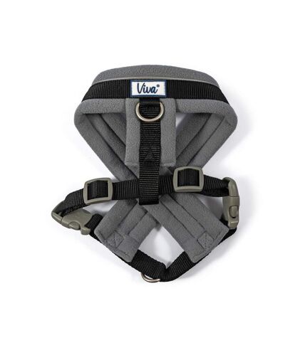 Ancol Viva Padded Dog Harness (Black/Gray) (M- Chest: 41cm-53cm) - UTTL5355