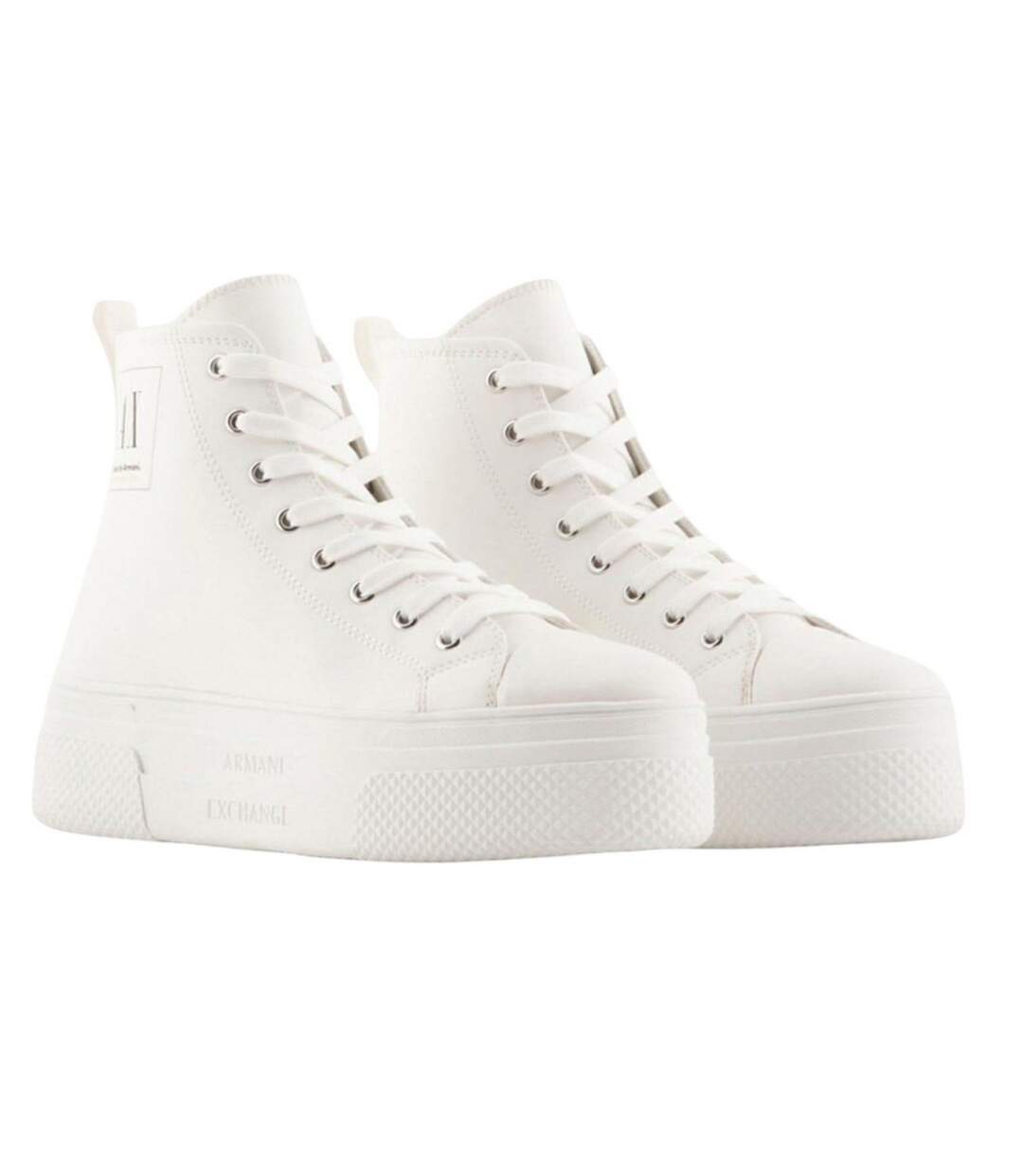 Baskets Femme Blanc Cassé Armani Exchange-1
