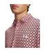 Mens Matchplay Crab Polo Shirt Pink Navy White Under Armour-3