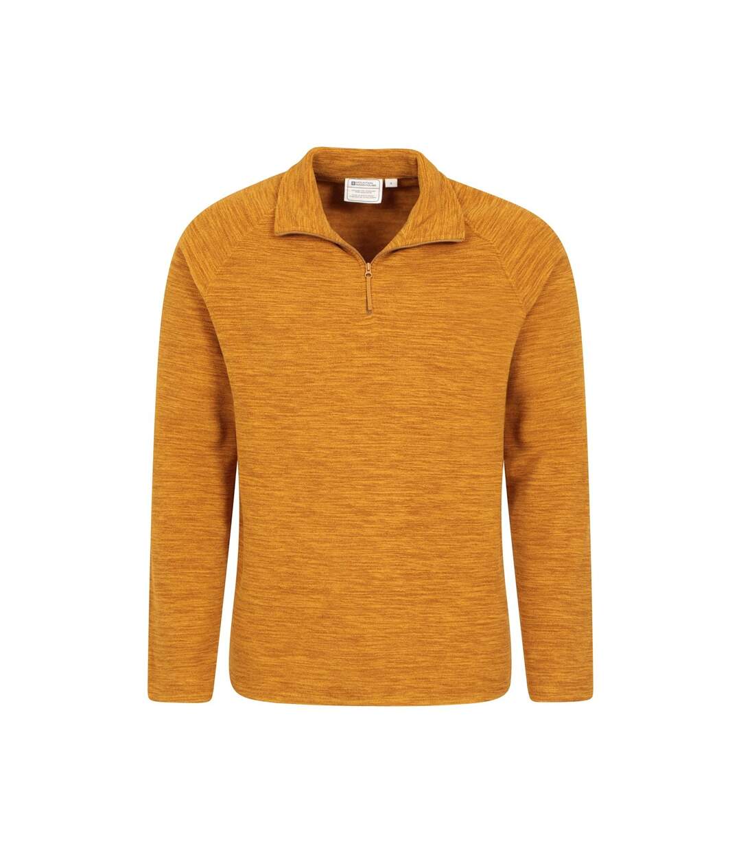 Mens snowdon ii fleece top mustard Mountain Warehouse-2