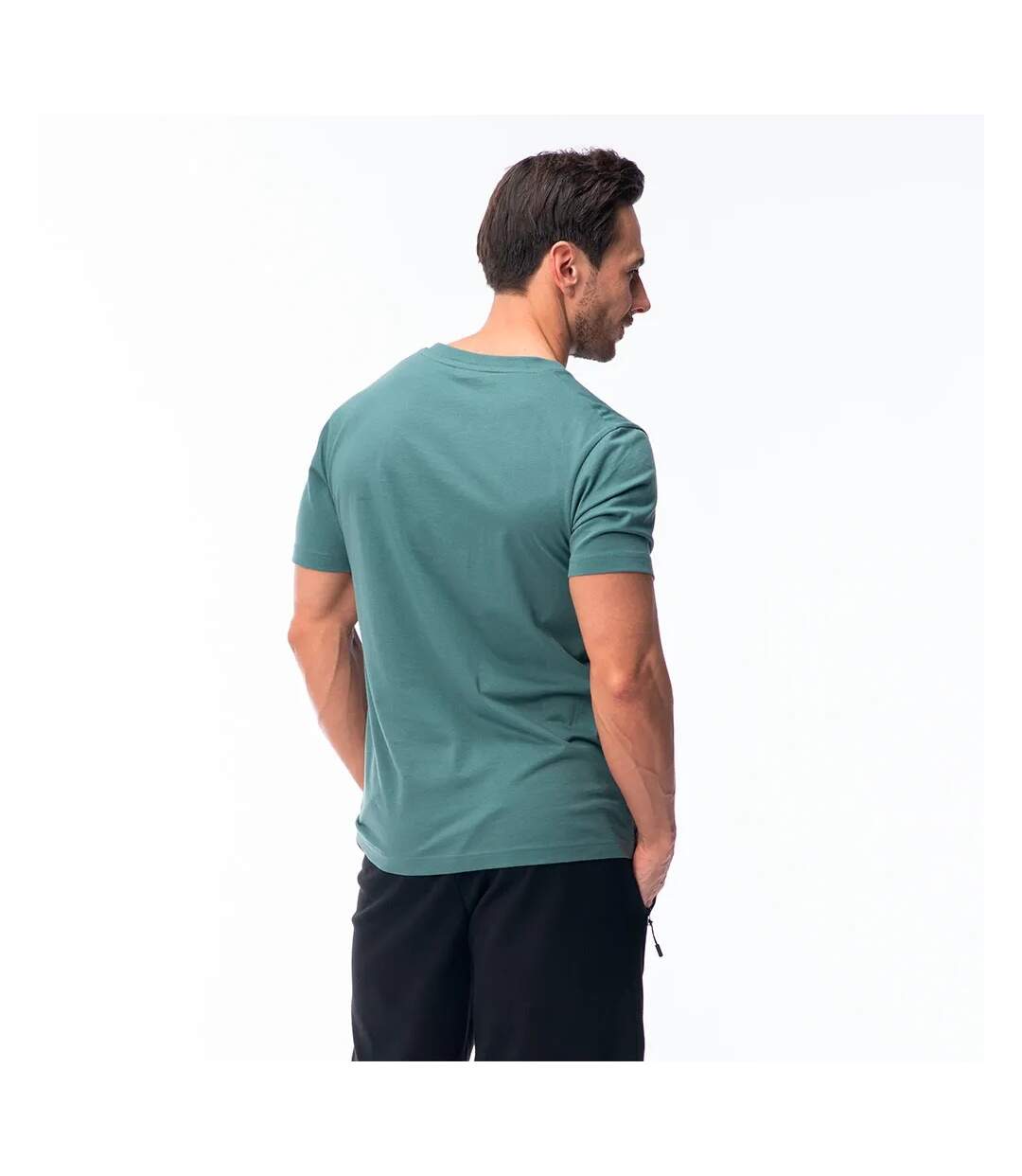 T-shirt Hamiloni Homme Vert Sarcelle Foncé Hi-Tec-3