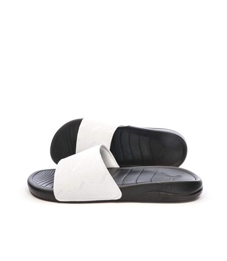 Claquettes blanche/noire homme puma popcat 20 - 39