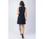 Robe courte cintrée Ondine unie noire Coton Du Monde-4