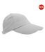 Lot de 2  casquettes unies adulte blanc Result-1