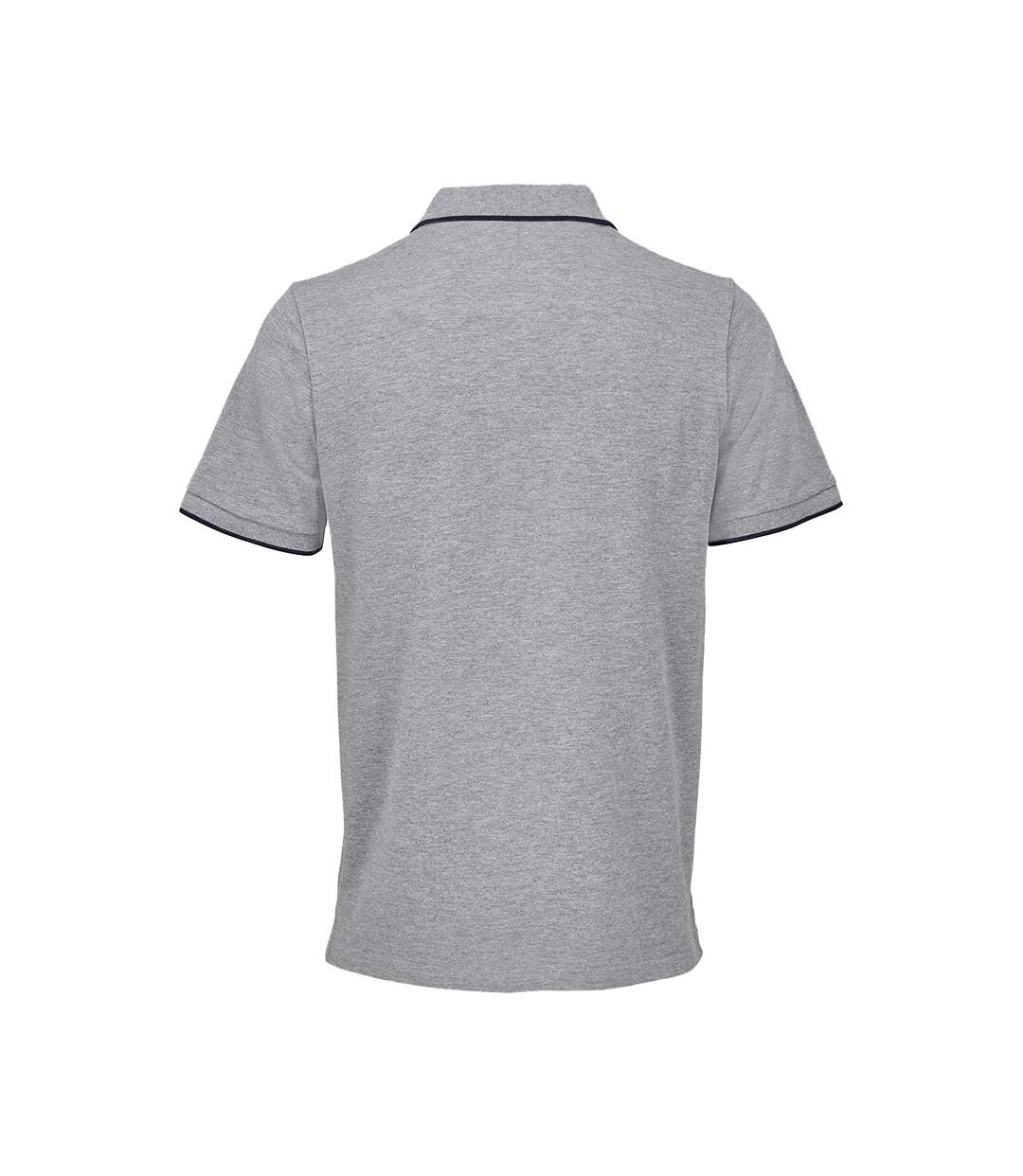 Polo Palermo Adulte Gris Chiné Bleu Marine Français SOLS-2