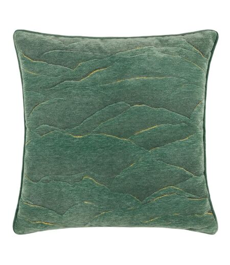 Stratus piping detail jacquard cushion cover 45cm x 45cm jade Paoletti