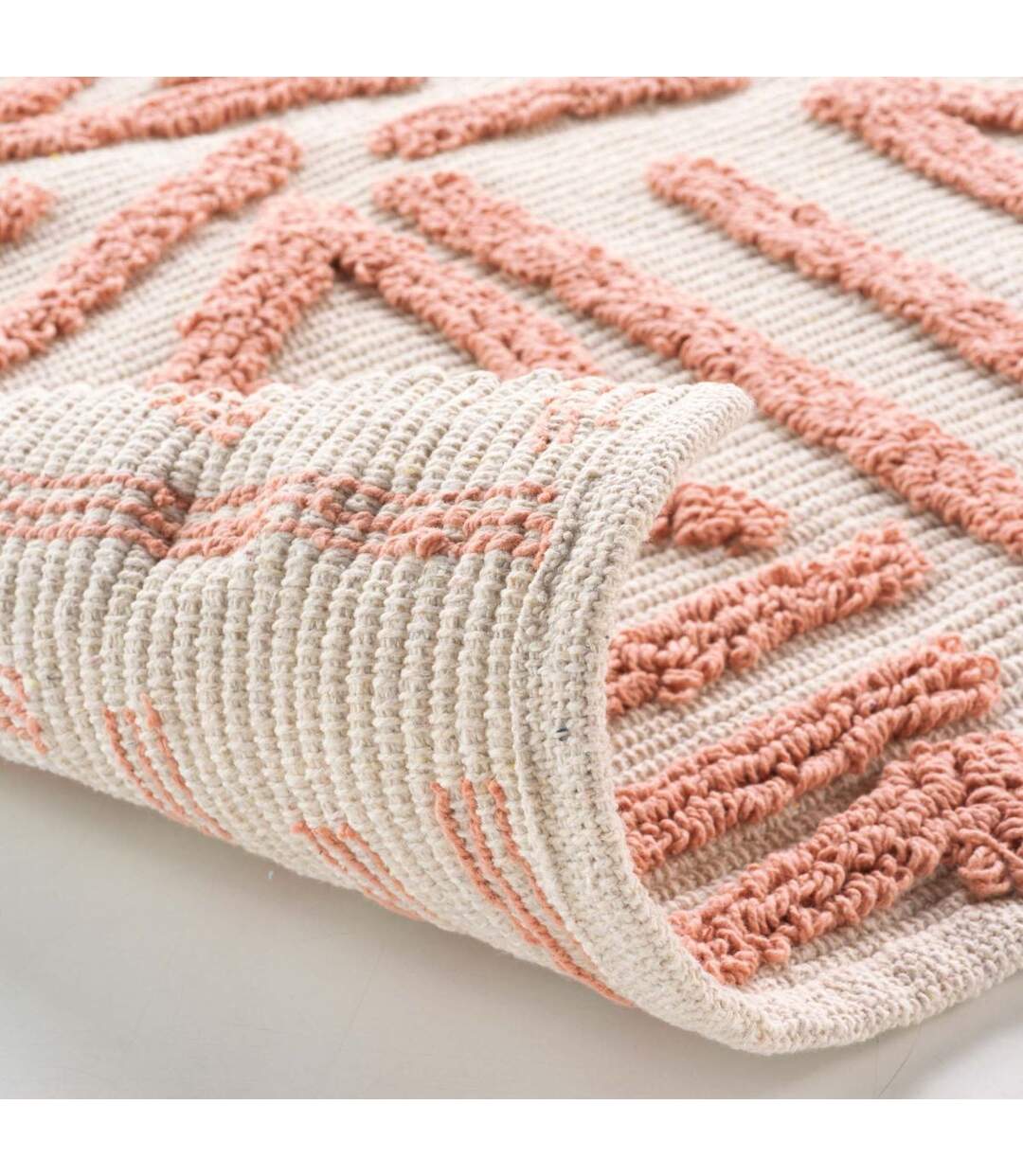 Tapis Déco Tufté Athena 60x90cm Rose-2