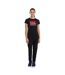 Womens/ladies Logo T-shirt Black Canterbury-4