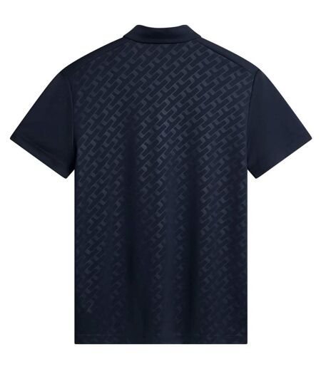 Mens Collared Short-sleeved Polo Shirt Navy J.Lindeberg