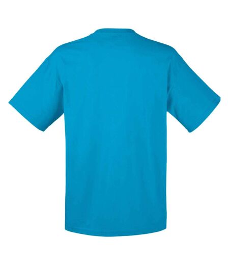 Fruit Of The Loom Mens Valueweight V-Neck T-Short Sleeve T-Shirt (Azure Blue)